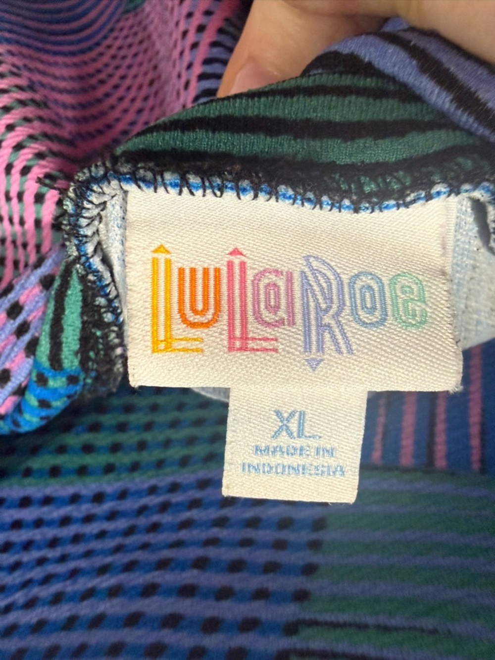LuLaRoe Cassie Pencil Multicolor Skirt Size XL - Picture 2 of 3
